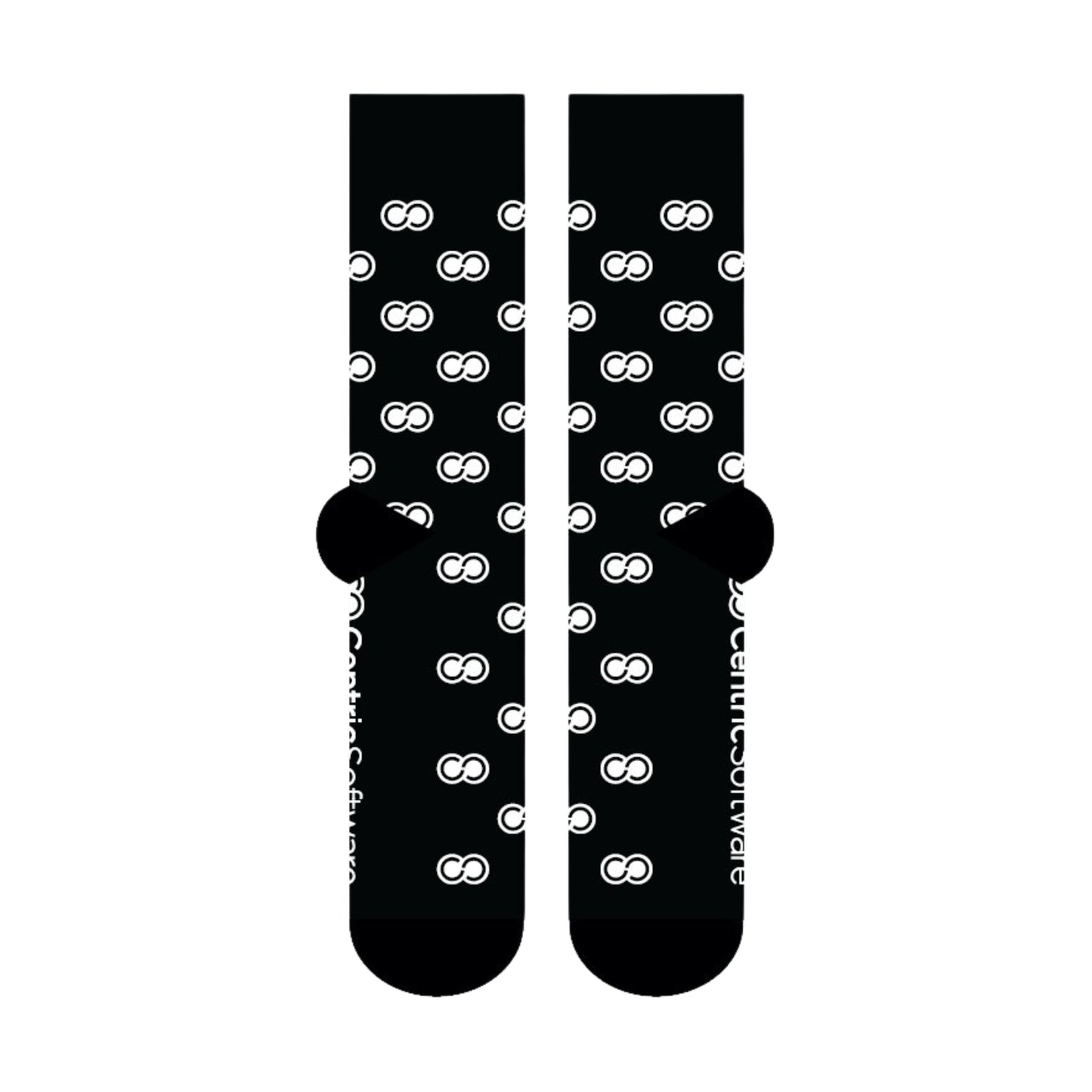 Custom Casual Socks - Wording on Sole