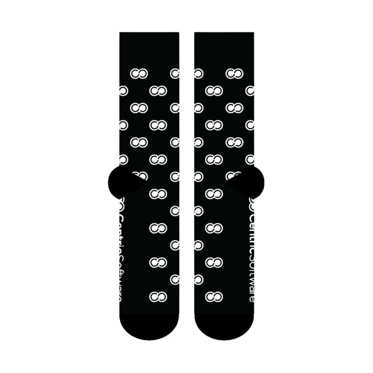Custom Casual Socks - Wording on Sole